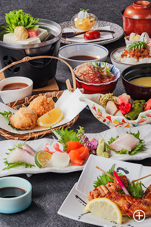 和食と鳥の折衷コース
